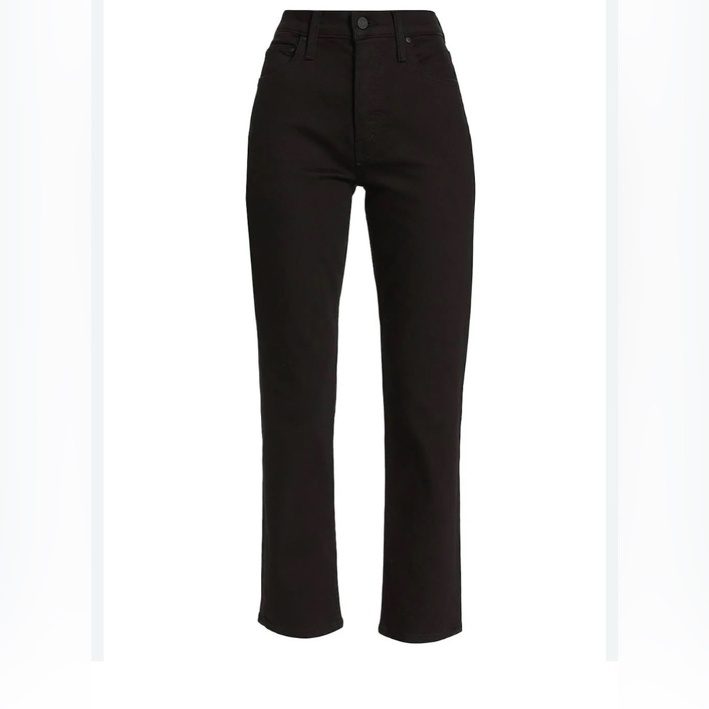 MOTHER The Tomcat Ankle Jeans in Lasting Impression Black Size 27